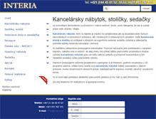 Tablet Screenshot of interia.sk